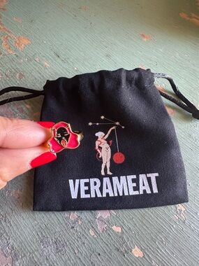 VERAMEAT Adjustable Taurus Zodiac Enamel Ring